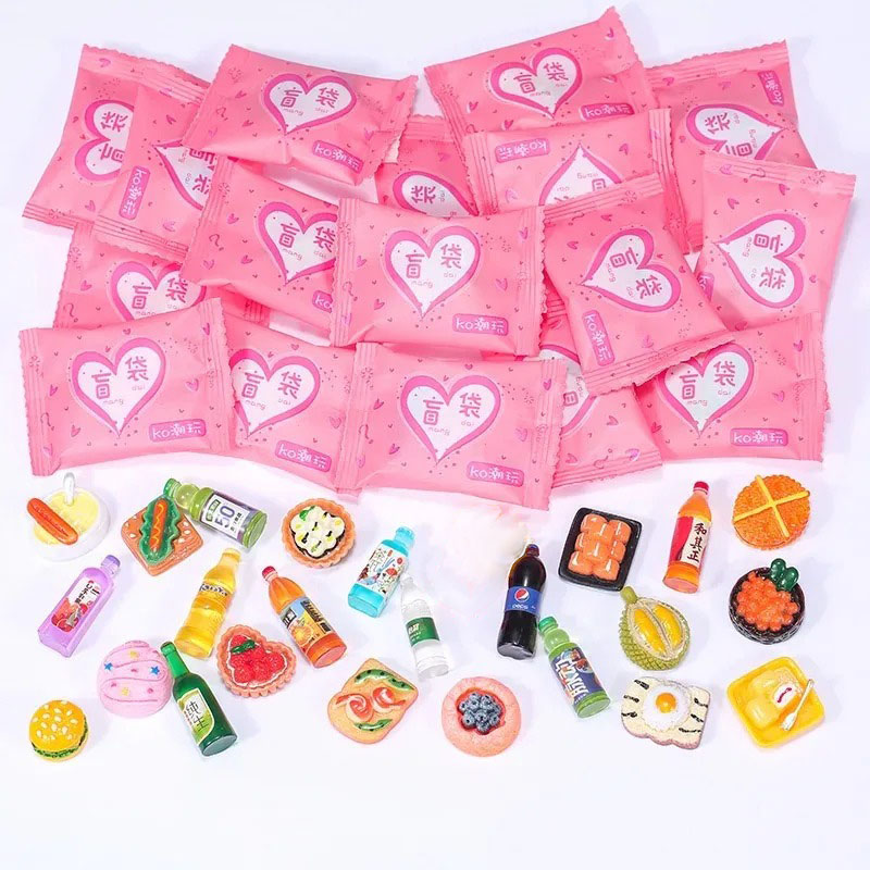 랜덤 스타일 가방 미니어처 음식 장난감 미니 모델 장난 - Food Snacks Drinks 리뷰 및 가격